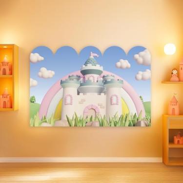 Imagem de Cabeceira De Cama Decorativa Infantil Menina Tema Castelo (CabCerq-0040)