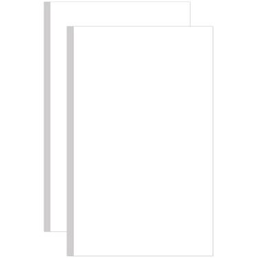 Imagem de (Pacote com 2) 20 x 35,5 cm Papel de cartolina branco tamanho ofício – Capa premium lisa de 29,5 kg – Perfeito para documentos, programas, impressão de menus