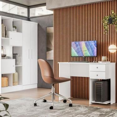 Imagem de Escrivaninha Mesa Computador Gamer 2 Gavetas e Suporte para CPU Multiu