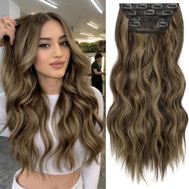 Imagem de Extensões de cabelo KookaStyle Long Wavy Synthetic 40 cm 4 PCS