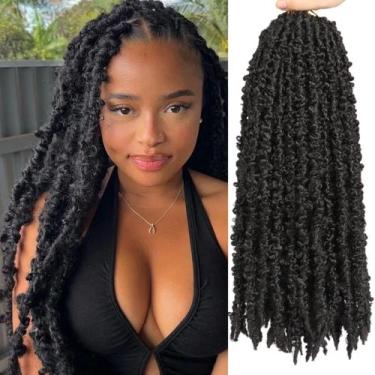 Imagem de Crochet Hair Leeven Butterfly Locs 20 polegadas, preto natural x6