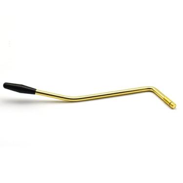 Imagem de DIAO79NI Barra Whammy de braço tremolo de rosca de 5 mm para sistema Tremolo de guitarra elétrica Stratocaster, dourado/preto