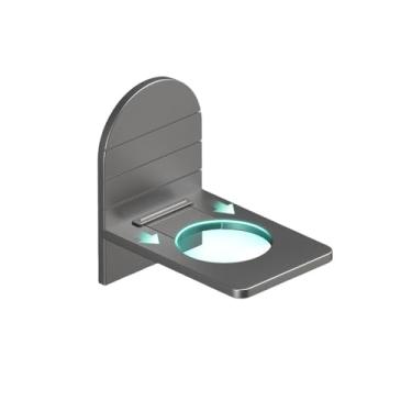 Imagem de Gancho para porta de chuveiro de banheiro em aço inoxidável em formato de S, cabide sobre porta de vidro, acessórios para toalheiro de chuveiro, B, cinza, 1 peça