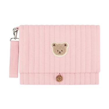 Imagem de Luwecf Bolsa Organizadora de Fraldas Dobrável, Bolsa de Armazenamento para Fraldas Molhadas, Organizadora de Carrinho de Bebê para Piscina, Creche, Quarto de, Rosa