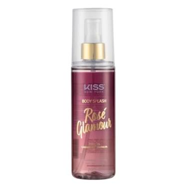 Imagem de Kiss New York Body Splash Rosé Glamour, Desodorante Colônia com Vitamina E, Notas de Pêssego, Caramelo e Baunilha, 200ml, Aroma Refrescante e Delicado