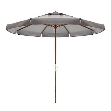 Imagem de Ombrelone Positano Bagum Madeira 3,00m Marrom Bel