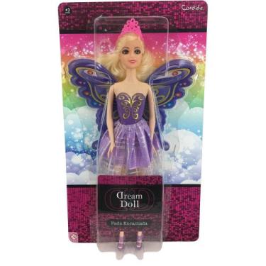 Imagem de Boneca Dream Doll Butterfly Cabelo Loiro - Candide