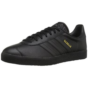 Imagem de adidas Gazelle Tênis masculino, Núcleo preto/dourado metálico, 13 Wide