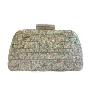 Imagem de Bolsa Clutch Carteira De Festa Feminina Luxo Cecília (Cinza)