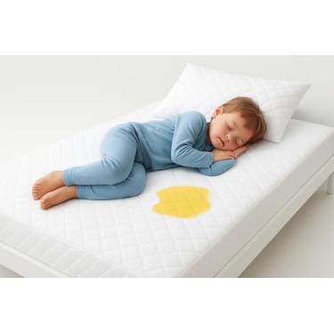 Imagem de Protetor de Colchão Impermeável, Matelado, Antialérgico, Antiácaro, Resistente a Líquidos, Toque Macio (Solteiro)