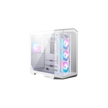 Imagem de Gabinete Gamer MSI MAG Pano 100R PZ White, Mid Tower, Vidro Panoramico, 4x FANs ARGB, ATX, Branco - PANO100RPZWHT