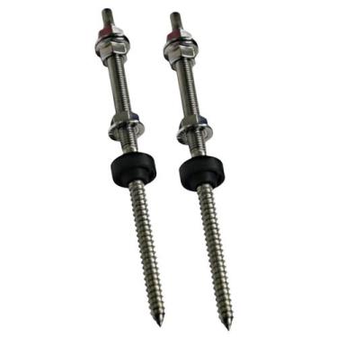 Imagem de 10 Parafusos Inox Par M10 X 200mm P/ Placas Paineis Solares - GB ELETR