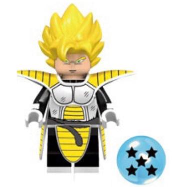 Imagem de Boneco Blocos De Montar Goku Sayan Saga Dragon Ball