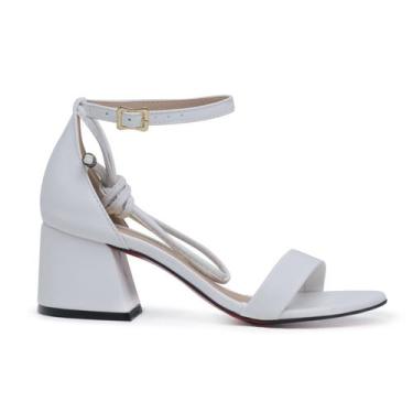 Imagem de Sandália VL Corda Amarração Bico Redondo com Salto Bloco 5cm - Vitória