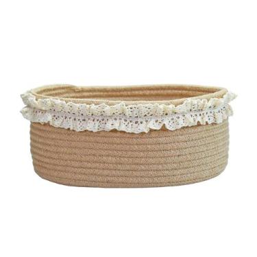 Imagem de Cesta de armazenamento Yimi's Dream Oval Jute 30x20x13 cm
