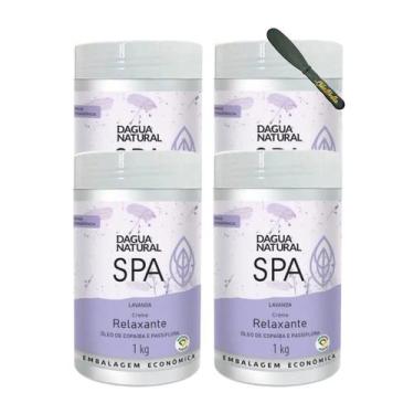 Imagem de 4kg Creme Massagem Lavanda + Espátula - Relaxamento Natural - D'Água N