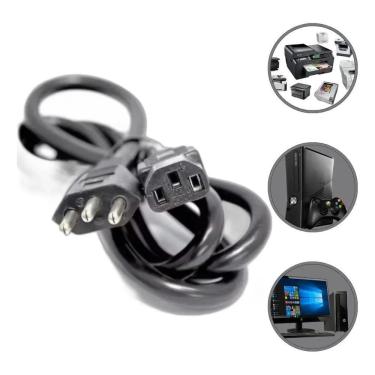 Imagem de 2X Bartolotti Kit 10 Cabos De Força Energia Atx Tripolar P