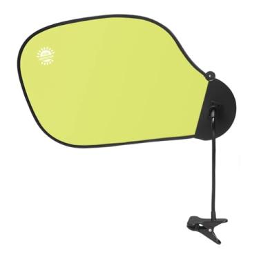 Imagem de BaotyJie Protetor de luz para de computador, braço dobrável com braçadeira para bloquear luz de teto, giro profissional de 360°, Verde