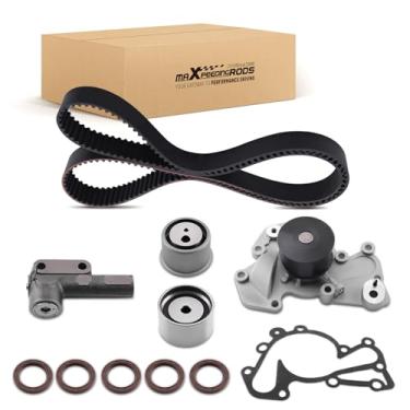 Imagem de maXpeedingrods Kit de correia dentada, bomba de água e polia tensora para Hyundai Sonata 1999-2001, Santa FE 2001-2006, Tiburon 2003-2008, Tucson 2005-2009, Kia Sportage 2005-2010, Magentis 2002-20009