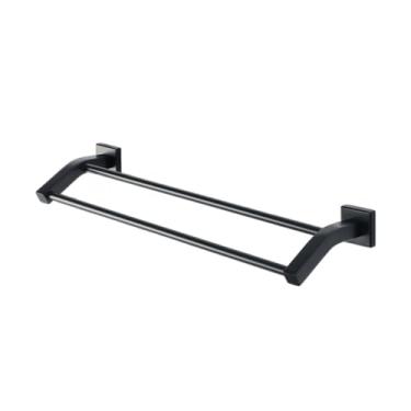 Imagem de Toalheiros, conjunto de acessórios de banheiro fosco prateleira de parede suporte de papel higiênico gancho de roupão cabide trilho de toalha rack de barra conjunto de ferragens de fita / 50 cm barra