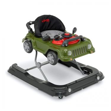 Imagem de Andador Infantil 3 em 1 com Atividades e Assento Ajustável para até 11 kg, Jeep, Verde