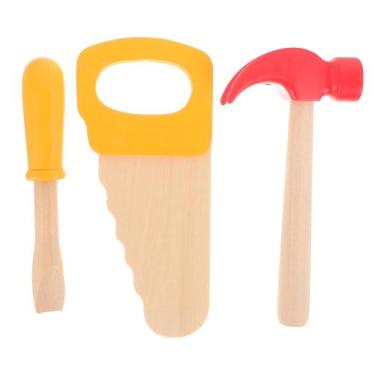 Imagem de Conjunto de brinquedos Wooden Hammer jojofuny Simulation Pretend Play