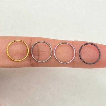 Imagem de Argola titânio nariz torção - dourado, preto e colorido - no-brand, 10