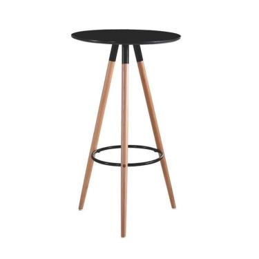 Imagem de Mesa Bistrô Alecrim Rivatti 105cm Mdf Preto-madeira