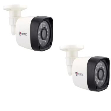 Imagem de kit 2 Câmera De Segurança Externa Hd 1080p 2mp M 20 Metros Bullet