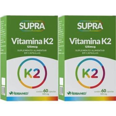 Imagem de Kit 2X Supra Vitamina K2 - 500mg 60 Cápsulas - Herbamed-Masculino