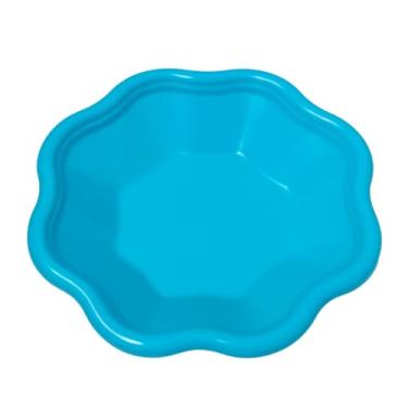 Imagem de Prato Infantil Alimentação Merenda Escolar 550ml Fundo (Azul)