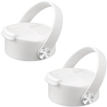 Imagem de Soledea Tampa flip para Hydro Flask boca larga 32 1,134 g com alça flexível, tampa de café de substituição para Hydro Flask, Simple Modern, ThermoFlask e mais garrafas de água de 350 ml - branca, 2