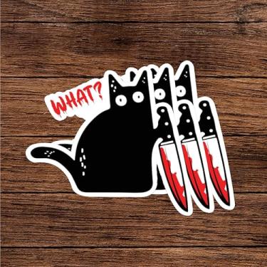 Imagem de 3 peças presentes fofos para amantes de gatos para mulheres e homens, adesivos sensoriais de saúde mental para garrafa de água, scrapbook, bagagem, laptop, skate - 9