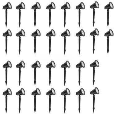 Imagem de Kit 30 Espetos de jardim LED 6W 3000K preto LUMANTI