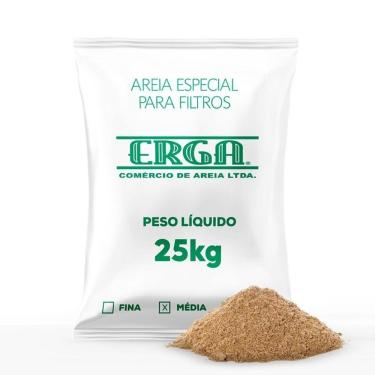 Imagem de Areia Especial Para Filtro De Piscina E Poço Artesiano Tamanho Médio - 25 Kg