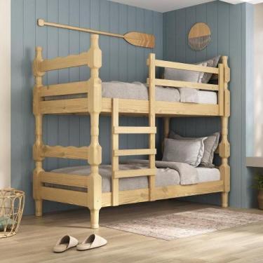 Imagem de Beliche Madeira Maciça Para Colchão 78/88 X 188cm Porto Multimóveis VC