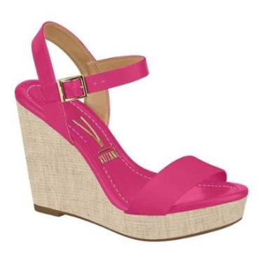 Imagem de Sandália Feminina Anabela Pink Natural Vizzano 6283.2000-Feminino