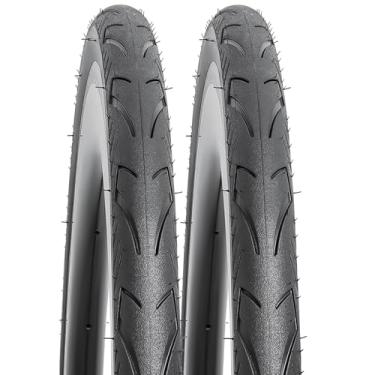 Imagem de YUNSCM 2 peças 700C pneus de bicicleta leves 700x32C 32-622 60TPI nylon, pneus resistentes a perfurações compatíveis com pneus de bicicleta 700x30C 700x32C 700x35C (Y-572)