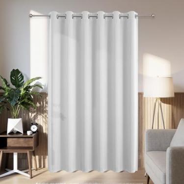 Imagem de Joydeco Cortinas blackout para portas deslizantes para pátio de 267 cm de comprimento, cortinas divisórias de quarto com ilhós, cortinas blackout térmicas extra largas para quarto e sala de estar