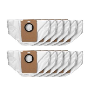 Imagem de roborock 12 pacotes de sacos de pó descartáveis para aspirador de pó roborock H60 Hub