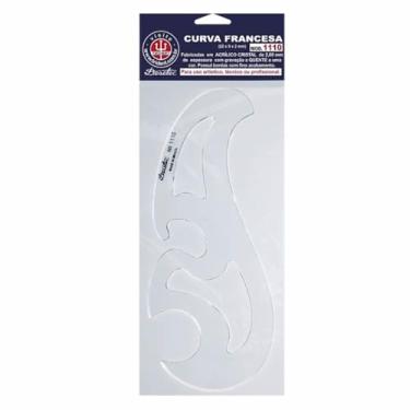 Imagem de Curva Francesa de 2 mm de Espessura, Acrílico Cristal, 22 x 9 cm, Trident