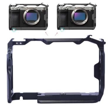 Imagem de Gaiola de câmera compatível com Sony A7CII A7CR, suporte de câmera com placa de liberação rápida Arca-Swiss, estabilizador de equipamento DSLR de liga de alumínio com sapata dupla fria, furos de 0,6