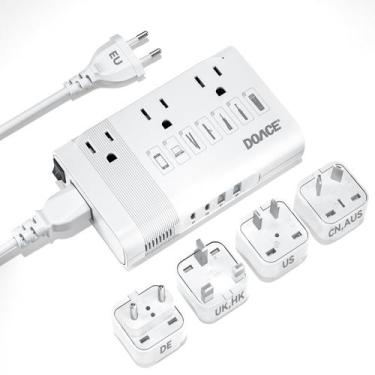 Imagem de Conversor de tensão DOACE 350W 220V a 110V para viagens pela Europa