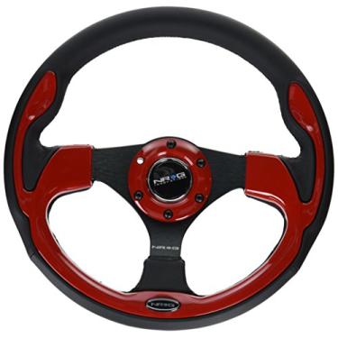 Imagem de NRG Innovations Volante reforçado RST-001RD (volante esportivo de 320 mm com acabamento vermelho), vermelho
