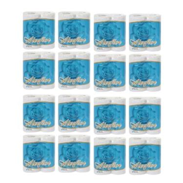 Imagem de Papel Higiênico Folha Simples Alveflor 16 pacotes com 4 rolos de 30 me