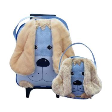 Imagem de Mochila De Rodinhas Infantil Bichinho com Lancheira Escolar Tam. G - L