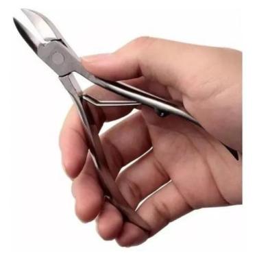 Imagem de Alicate unha Ponta 18mm Manicure Pedicure profissional unhas grossas e