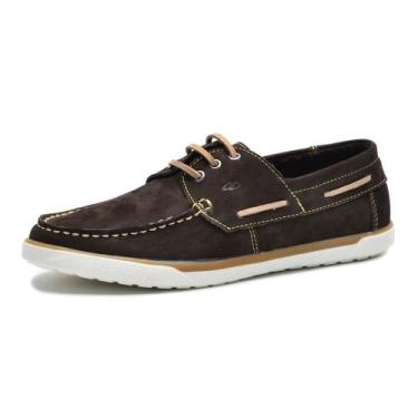 Imagem de Mocassim Dockside Masculino Couro Legítimo Urban Cla Cle - G110 - Marr