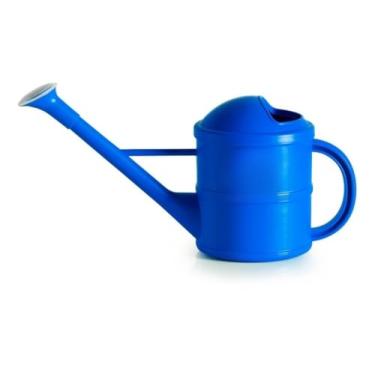 Imagem de Regador de plantas decorativo plástico 1,5L jardim jardinagem horta bico fino chuveiro - Plástico Resistente para Jardinagem Interna e Externa(Azul)