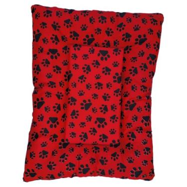 Imagem de Caminha Pet Para Cachorro ou Gato Lavável com Zíper Colchonete Pet Macio Alta(Vermelho,GG)